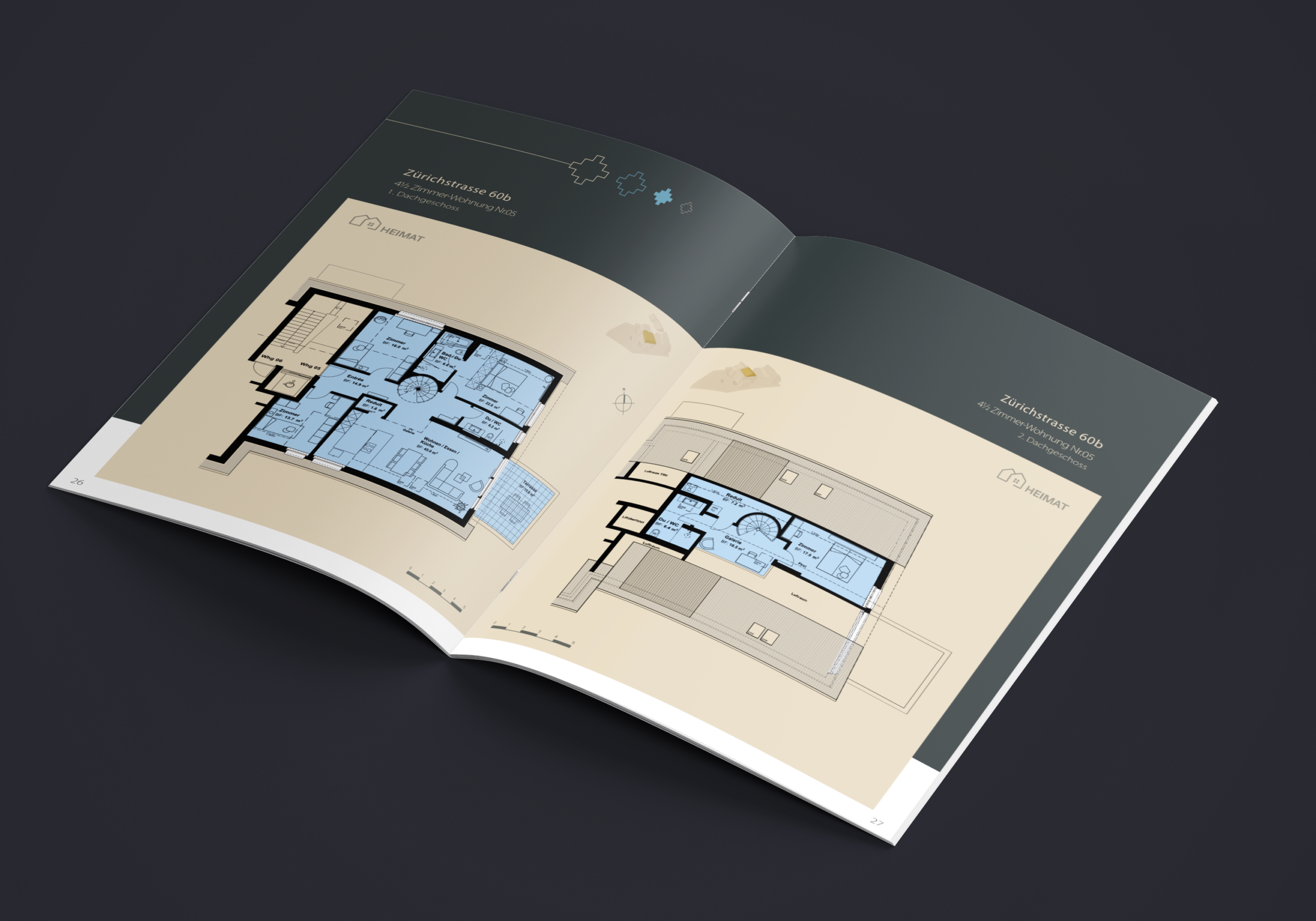 Minimalistisches Immobilien Exposé Designs billboard, Werbetafel, Immobilien Marketing