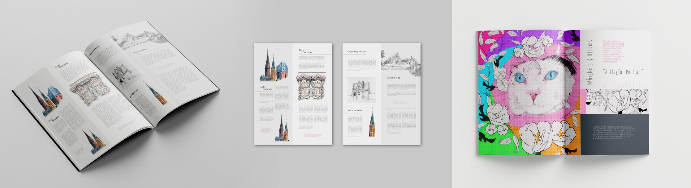 Illustrationen für Bücher, Zeitschriften, Zeitungen